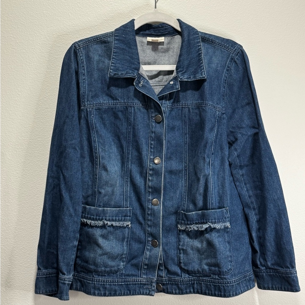 J. Jill Dark Blue Jean Jacket
